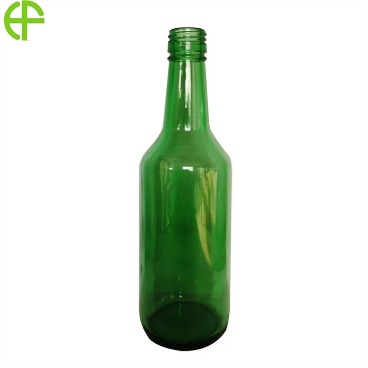 12 unces 360 ml zaļā soju pudele