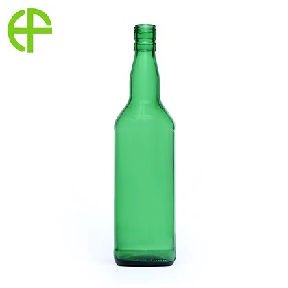 700 ml smaragdzaļā keksīna dzēriena stikla pudele